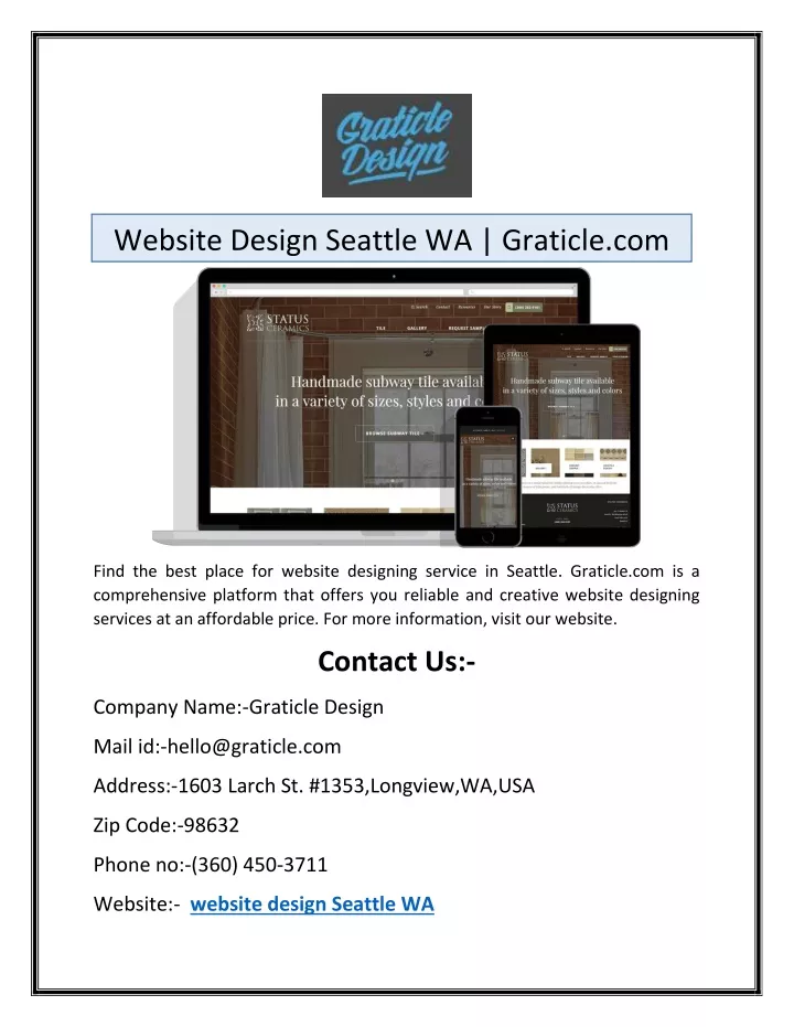 website design seattle wa graticle com