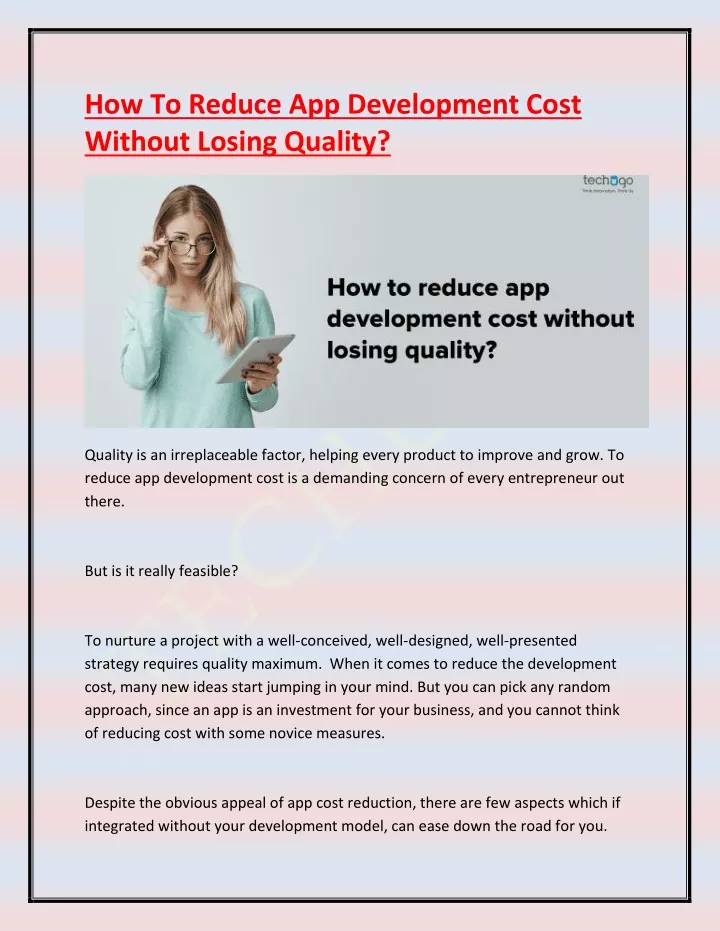 how to reduce app development cost without losing