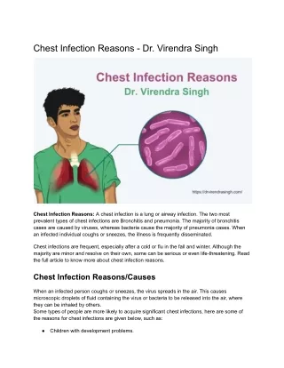 Chest Infection Reasons - Dr. Virendra Singh