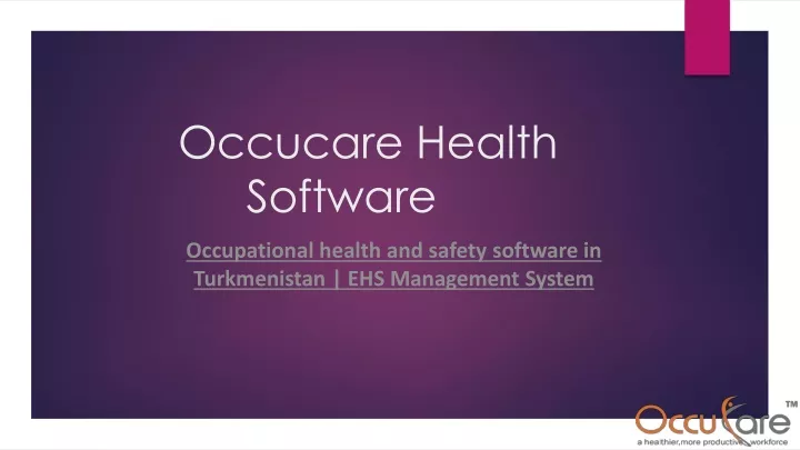 occucare health software