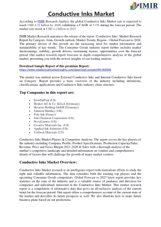 conductive inks market