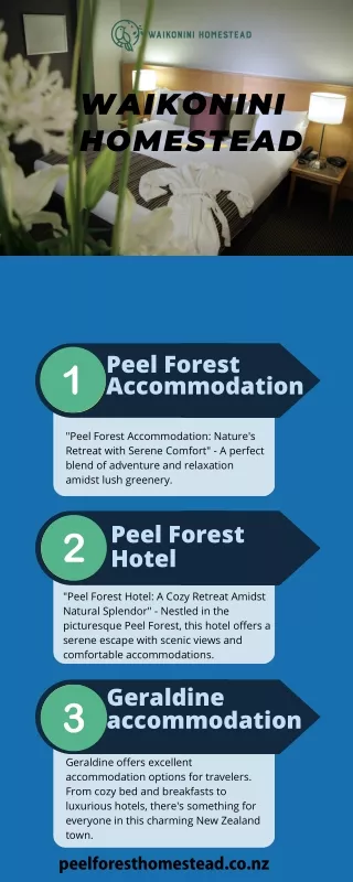 Experience Nature's Charm with Peel Forest Accommodation