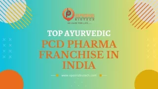 Top Ayurvedic PCD Pharma Franchise in India | Opsons Biotech