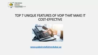 top 7 unique features of voip that make it cost effective