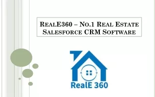 Reale360 - No1 Real Estate Salesforce CRM Software for Agents or Brokers
