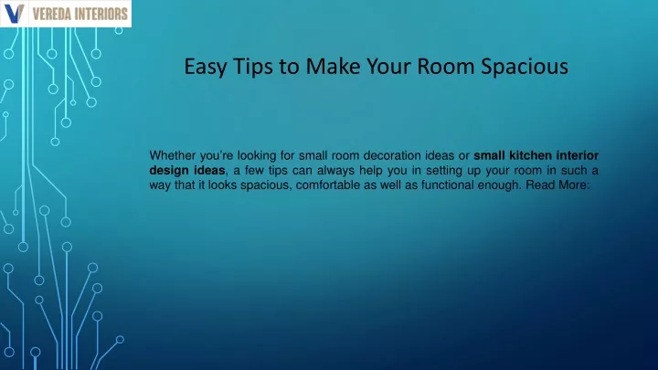 easy tips to make your room spacious