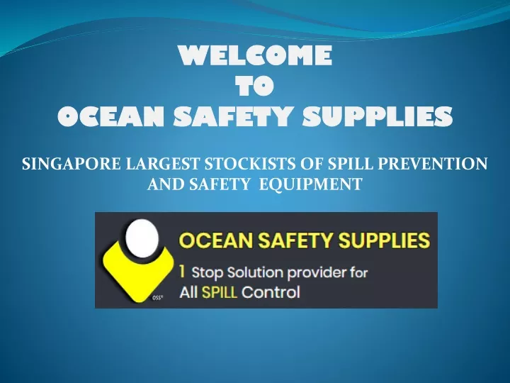 welcome to ocean safety supplies