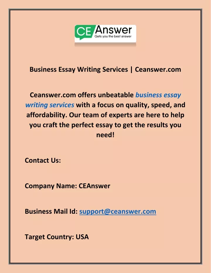 business essay writing services ceanswer com