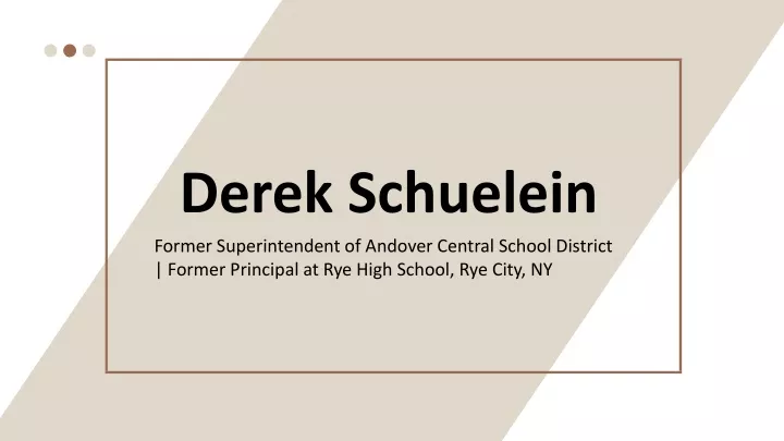 derek schuelein former superintendent of andover