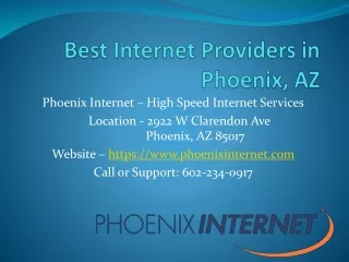 Phoenix, AZ - Fixed Wireless Internet Service Provider