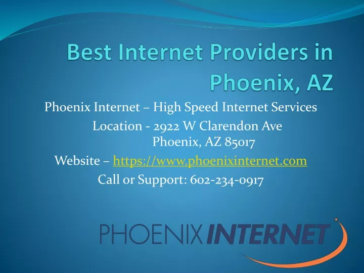 phoenix internet high speed internet services