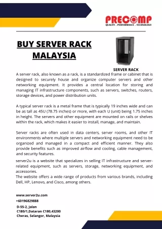 Buy Server Rack Malaysia