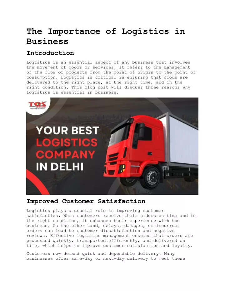 ppt-the-importance-of-logistics-in-business-powerpoint-presentation