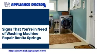 Professional Washing Machine Repair Services in Bonita Springs