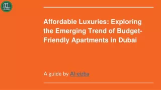 Apartments in Dubai at Affordable Prices |Top real estate company in Dubai ppt