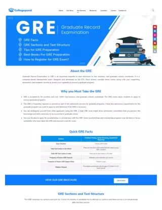 GRE Coaching Classes  Online GRE Preparation - Collegepond