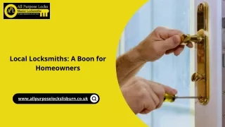 Local Locksmiths: A Boon for Homeowners