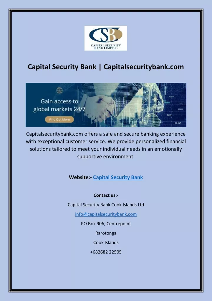 capital security bank capitalsecuritybank com