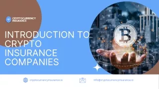 Introduction to Crypto Insurance Companies