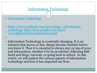 Information Technology