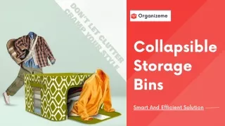 Collapsible Storage Bins