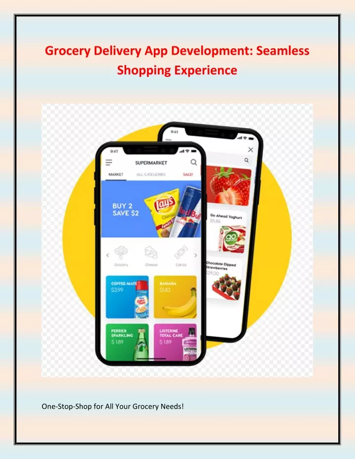 grocery delivery app development seamless