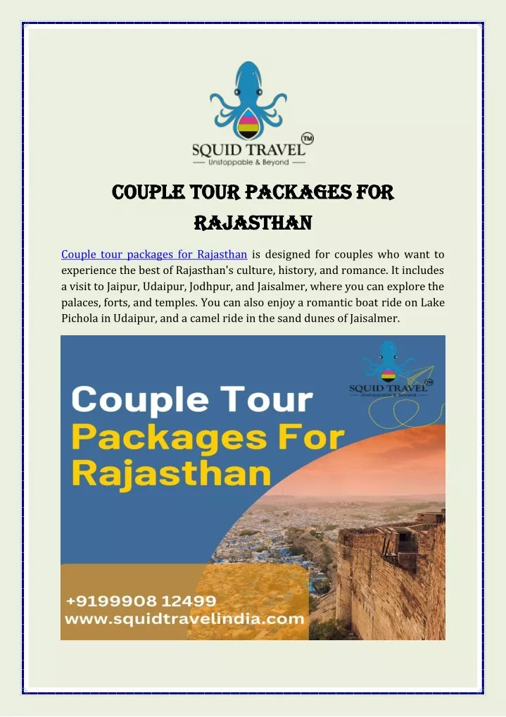 couple tour packages for couple tour packages