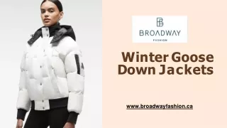 Winter Goose Down Jackets in Canada | Broadway Fashion