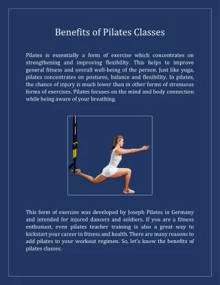 Benefits of Pilates Classes - Planetary Kundalini Yoga