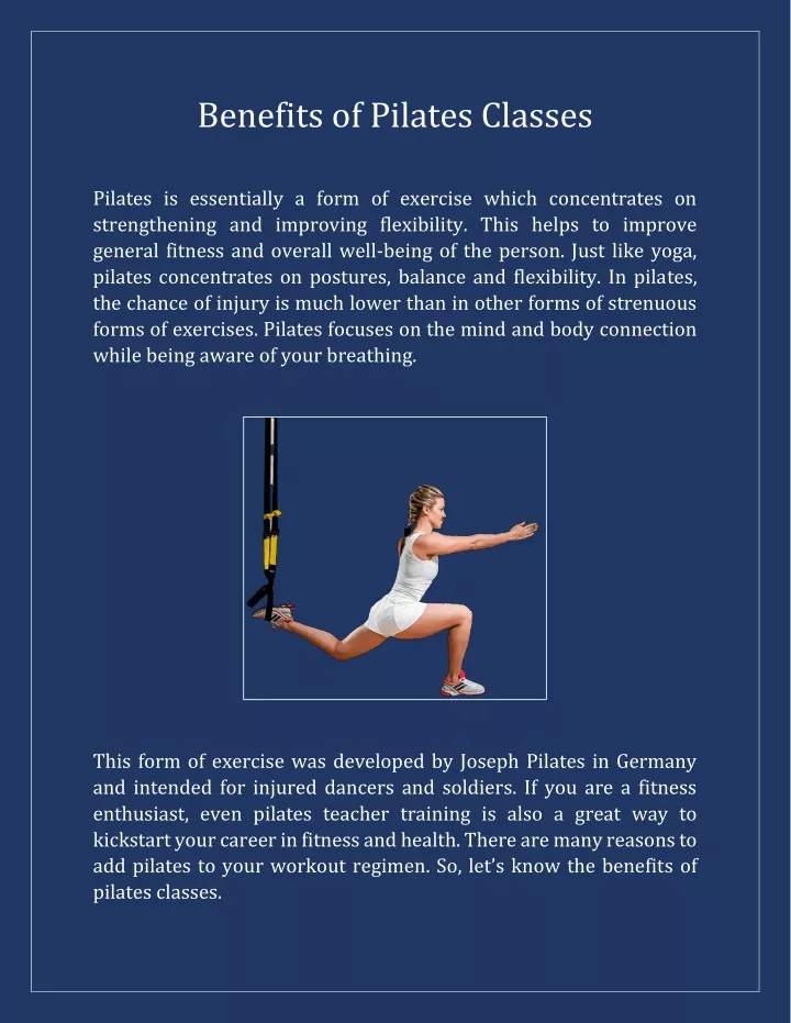 benefits of pilates classes