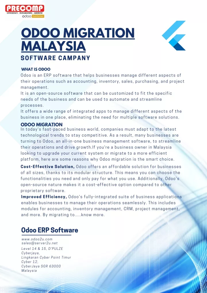 odoo migration malaysia software campany