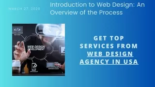 Introduction to Web Design An Overview of the Process