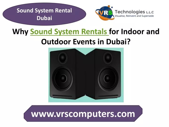 sound system rental dubai