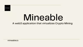 A web3 application that virtualizes Crypto Mining