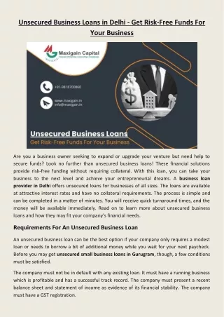 Apply for Business Loan in Delhi, Grow Your Business Fast