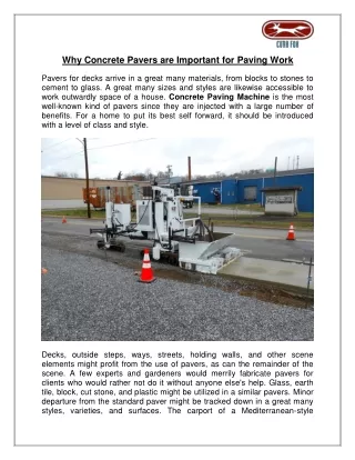 Why Concrete Pavers are Important for Paving Work