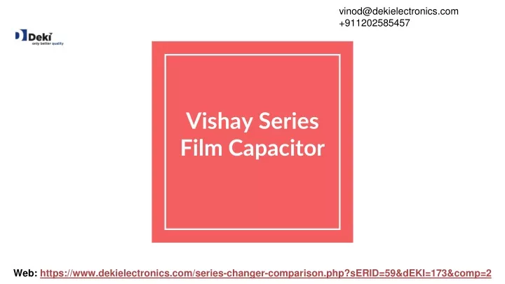 vishay series film capacitor