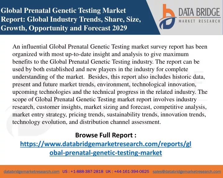 global prenatal genetic testing market report