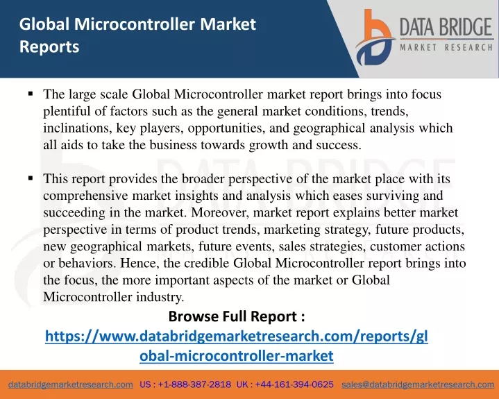 global microcontroller market reports