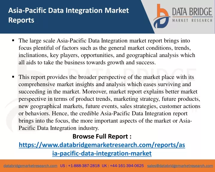 asia pacific data integration market reports