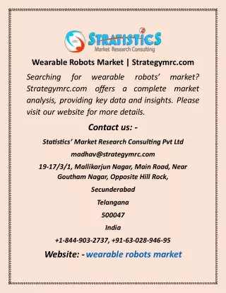 wearable robots market strategymrc com