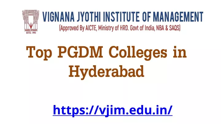 top pgdm colleges in hyderabad