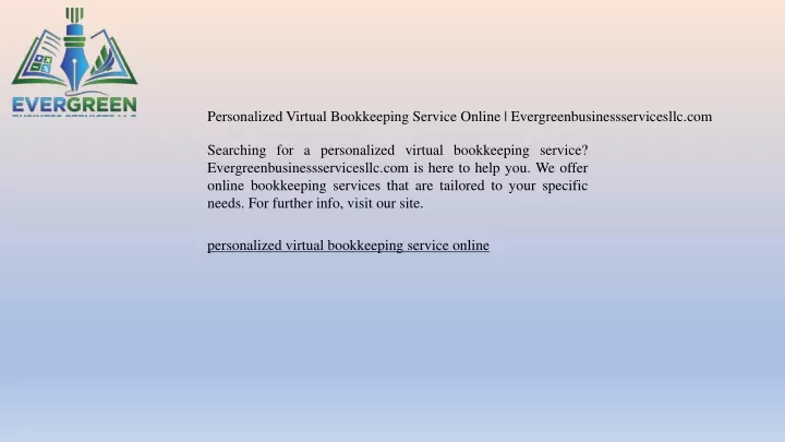 personalized virtual bookkeeping service online