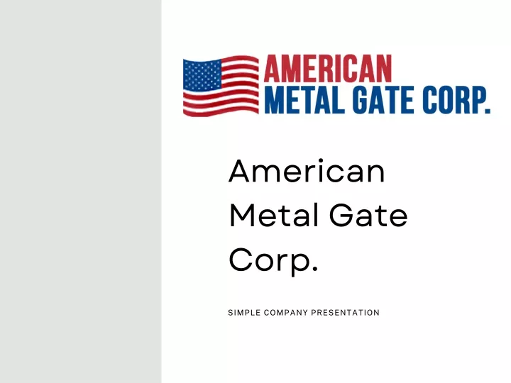 american metal gate corp