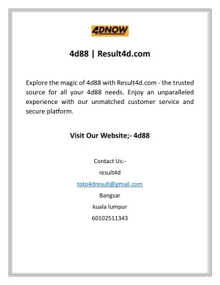 4d88  Result4d.com