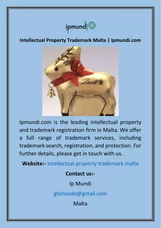 Intellectual Property Trademark Malta  Ipmundi