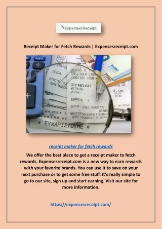 receipt maker for fetch rewards expensesreceipt