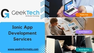 Ionic App Development Services - Geek Tech
