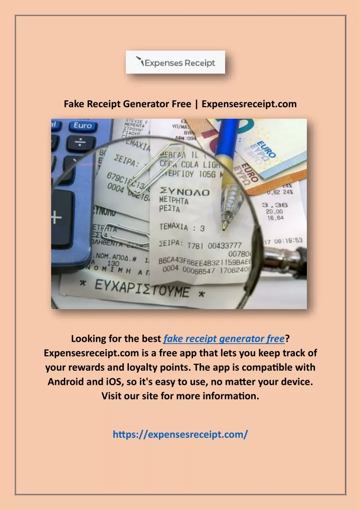 fake receipt generator free expensesreceipt com