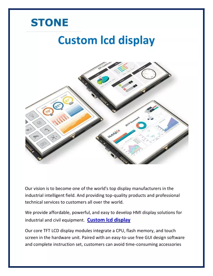 custom lcd display